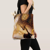 エキゾチックな芸術。金の渦、芸術的デザイン。画家 トートバッグ (クローズアップ)