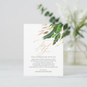 エキゾチックな葉フローラトロピカルサンキュー ポストカード (スタンド正面)