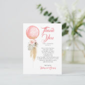 エキゾチックな葉フローラバルーンガーランド ポストカード (スタンド正面)