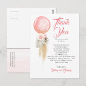 エキゾチックな葉フローラバルーンガーランド ポストカード (正面/裏面)