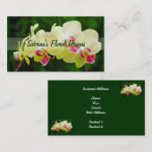 エキゾチックな蘭の名刺 名刺 (正面/裏面)