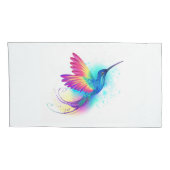 エキゾチックな虹色のハチドリ 枕カバー (裏面-右)