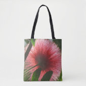 エキゾチックな赤い花，マクロ写真 –  トートバッグ (正面)