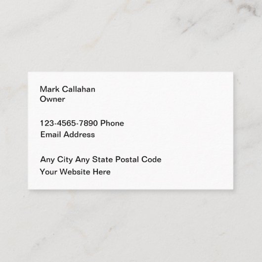 エキゾチックな車の販売のショールーム 名刺 (裏面)