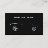 エキゾチックな車の販売のショールーム 名刺 (正面)