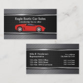 エキゾチックな車の販売 名刺 (正面/裏面)
