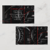 エキゾチックな速度計のパネルの片 名刺 (正面/裏面)