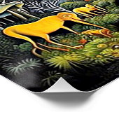 エキゾチックな野生生物が生息する魔法の森 ポスター (コーナー)
