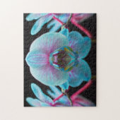 エキゾチックな青の蘭の反射 ジグソーパズル (縦)