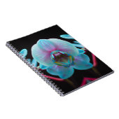 エキゾチックな青の蘭の反射 ノートブック (右側)