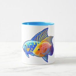エキゾチックな魚の友達が一緒に泳ぐ マグカップ