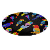 エキゾチックな鳥のパラダイストゥーカンパターン カッティングボード (角)