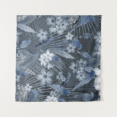 エキゾチックな鳥パラダイス3 #art #tropical タペストリー (正面(横))