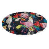 エキゾチックな鳥 カッティングボード (角)