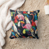 エキゾチックな鳥 クッション (ブランケット)