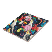 エキゾチックな鳥 タイル (側面)