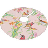 エキゾチックな鳥:ヴィンテージフローラシームレス。 ブラッシュドポリエステルツリースカート (アングル)