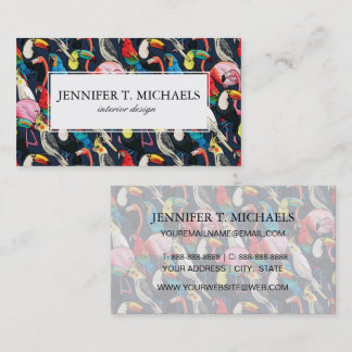 エキゾチックな鳥 名刺