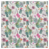 エキゾチックなBohoの水彩画のサボテン及び水気が多いパターン ファブリック (見本)