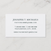 エキゾチックなBohoの水彩画のサボテン及び水気が多いパターン 名刺 (裏面)