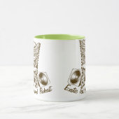 エキゾチックなTikiの島のポッドキャストのマグ マグカップ (中央)