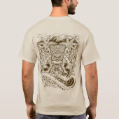 エキゾチックなTikiの島のポッドキャストレディースTシャツ Tシャツ (裏面)