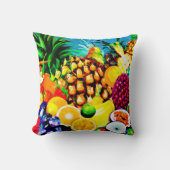 エキゾチックのトロピカル絵画フルーツの。買今 クッション (正面)