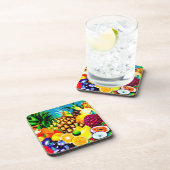 エキゾチックのトロピカル絵画フルーツの。買今 コースター (右側)