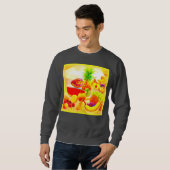 エキゾチックのトロピカル絵画フルーツの。買今 スウェットシャツ (正面フル)