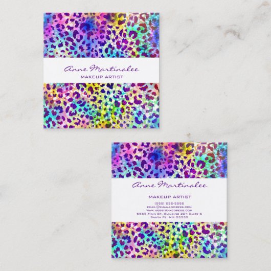 エキゾチックアニマルプリントスクエア名刺 スクエア名刺 (正面/裏面)