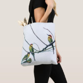 エキゾチックインディアンケラビーイーターバーズオンブランチ トートバッグ (クローズアップ)