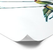 エキゾチックインディアンケラビーイーターバーズオンブランチ ポスター (角)