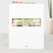 エキゾチックインディアンブルーピーコックビッググリーティングカード カード (裏面)