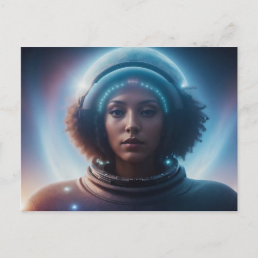 エキゾチックエイリアン女性 ポストカード (正面)