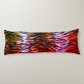 エキゾチックオレンジ&ピンクタイガープリント抱き枕 ボディピロー (裏面)