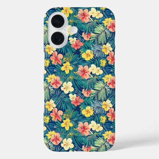 エキゾチックカラフルな花模様 Case-Mate iPhoneケース (裏面)
