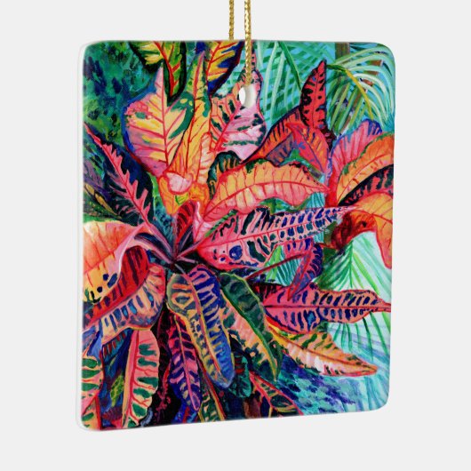 エキゾチックカラフルクロトン葉セラミックオーナメント セラミックオーナメント (右)