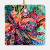 エキゾチックカラフルクロトン葉セラミックオーナメント セラミックオーナメント (正面)