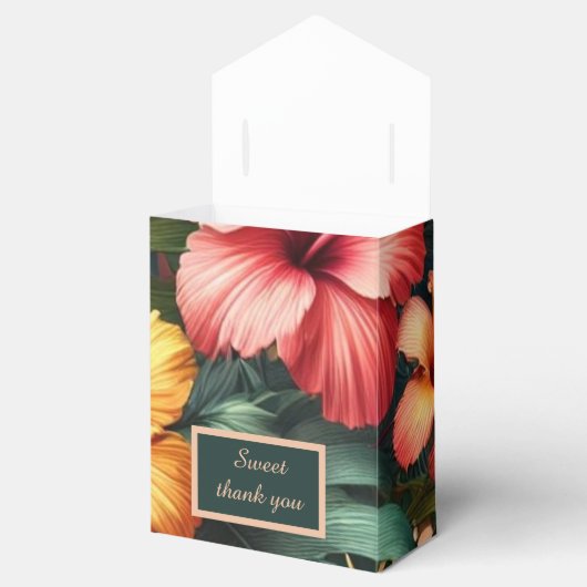 エキゾチックカラフルハワイアントロピカル結婚ズ フェイバーボックス (オープン)