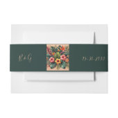 エキゾチックカラフルハワイアントロピカル結婚ズ 招待状ベリーバンド (正面例)