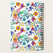 エキゾチックカラフルフローラ背景パターン–23145 ノートブック (裏面)