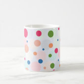 エキゾチックカラフル水玉模様 コーヒーマグカップ (中央)