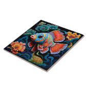 エキゾチックカラフル魚 タイル (側面)