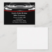 エキゾチッククール自動車ブローカーの名刺 名刺 (正面/裏面)