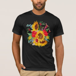 エキゾチックサマートロピカルワイルドフラワー Tシャツ