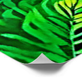 エキゾチックジャングルデザイン ポスター (角)