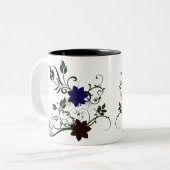 エキゾチックステファノチフラワーマグ ツートーンマグカップ (正面左)