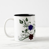 エキゾチックステファノチフラワーマグ ツートーンマグカップ (左)