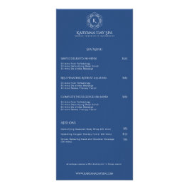 エキゾチックスパ深いシアンウェルネスマッサージプロフェッショナル ラックカード