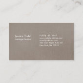 エキゾチックターコイズフローラロータスヘルス&ウェルネス 名刺 (裏面)